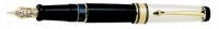 DS 03987 AURORA 987-B SOLID .925 STERLING SILVER CAP OPTIMA FOUNTAIN PEN Broad Nib - Allow 3 weeks for delivery
