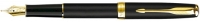 00043 Parker Sonnet Refresh Black Lacquer GT Fountain Pen M-Nib [E] 1743580 S0808710 *