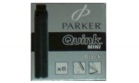 51035 Parker Quink Mini Box/6 Black Fountain Pen Refills for Parker Facet 1741299