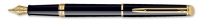 1782289 Waterman Hemisphere Essential Black Lacquer Gold Trim Fountain Pen F-Nib [E] S0920610 *