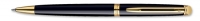 1782292 Waterman Hemisphere Essential Black Lacquer Gold Trim Ballpoint Pen [E] S0920670 *