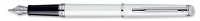1782301 Waterman Hemisphere Essential White Lacquer Chrome Trim Fountain Pen F-Nib [E] S0920910 *
